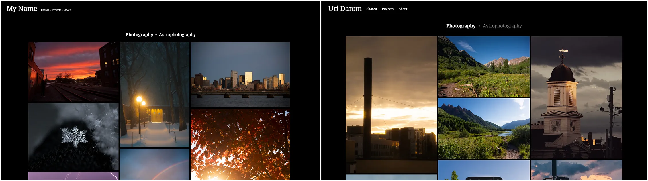 Example high-dynamic range target